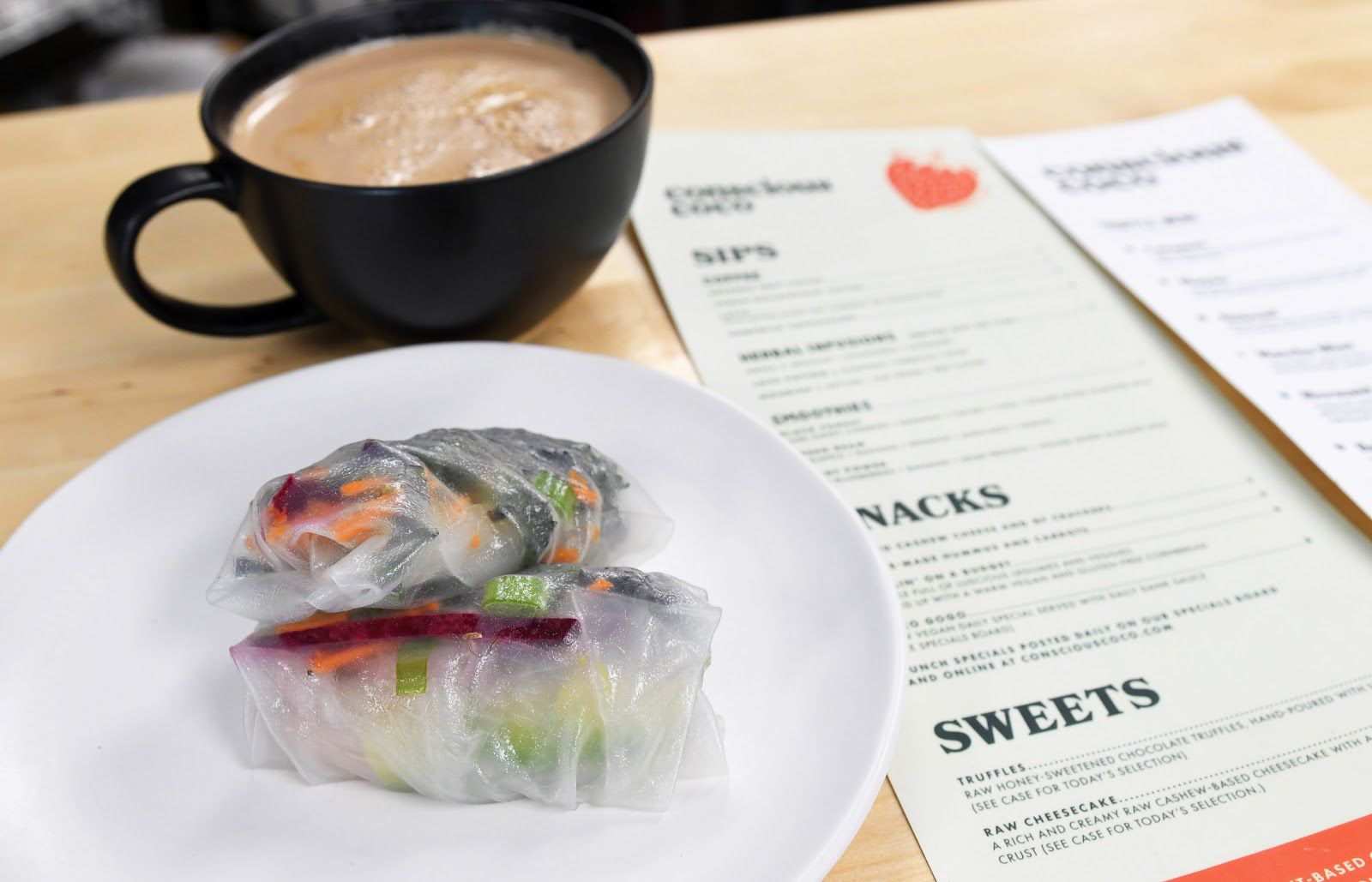 Conscious Coco Vegan Menu Items